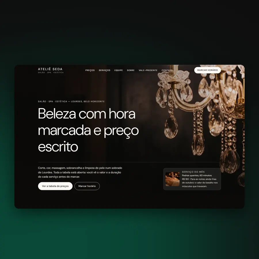 Ateliê Seda no computador