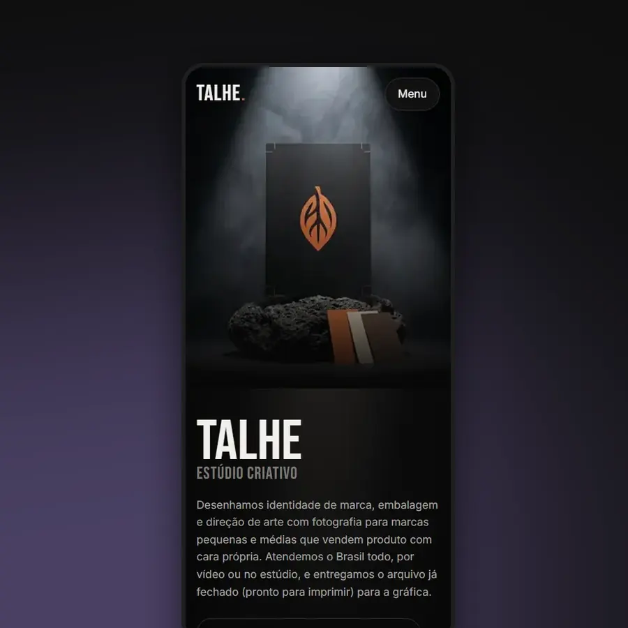 Talhe no celular